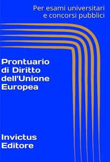 Prontuario di diritto dell'Unione Europea PDF