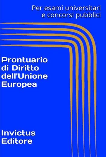 Prontuario di diritto dell'Unione Europea PDF