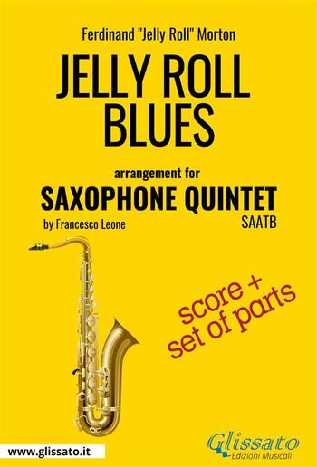 Jelly Roll Blues - Saxophone Quintet score & parts PDF