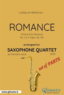 Romance - Saxophone Quartet set of PARTS PDF