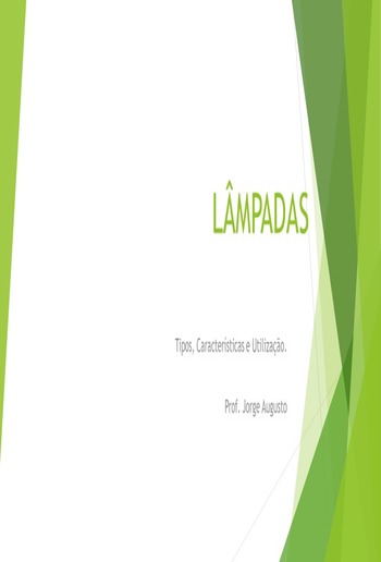 Conhecendo as Lâmpadas PDF