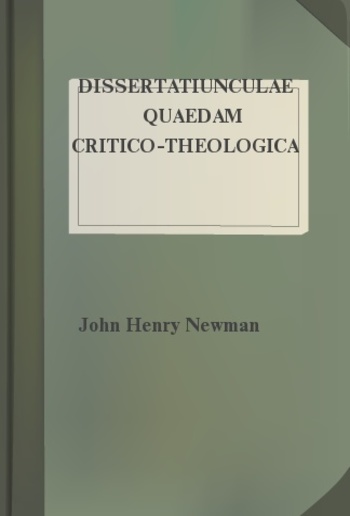 Dissertatiunculae Quaedam Critico-Theologicae PDF