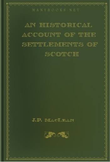 An Historical Account of the Settlements of Scotch Highlanders in America PDF