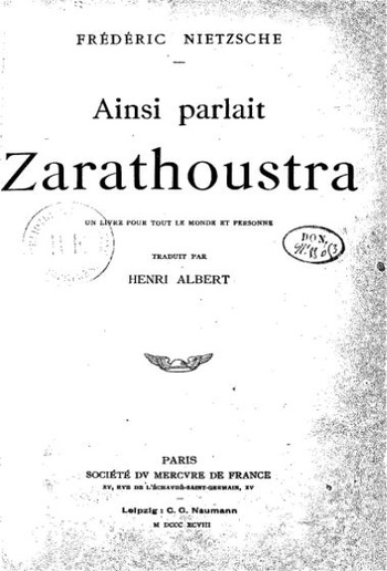 Ainsi Parlait Zarathoustra PDF