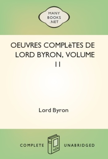 Oeuvres complètes de lord Byron, Volume 11 PDF