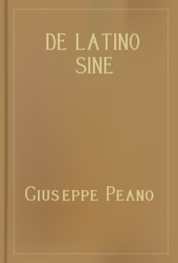 De Latino sine Flexione; Principio de Permanentia PDF