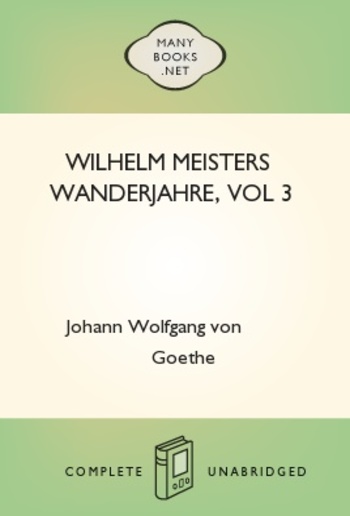 Wilhelm Meisters Wanderjahre, vol 3 PDF