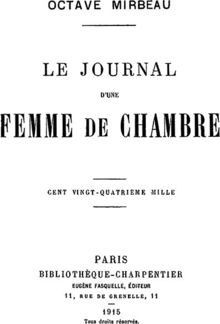 Le Journal d'une Femme de Chambre PDF
