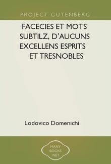 Facecies et mots subtilz, d'aucuns excellens esprits et tresnobles seigneurs PDF
