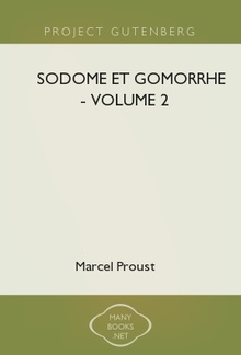 Sodome et Gomorrhe-Volume 2 PDF