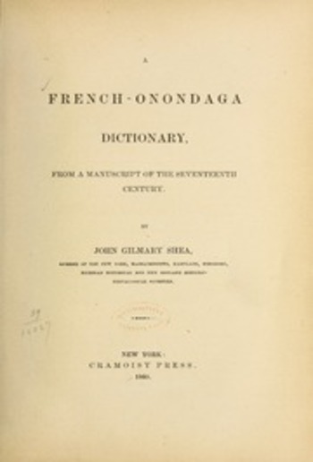 Dictionnaire François—Onontagué PDF