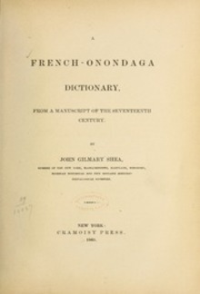 Dictionnaire François—Onontagué PDF