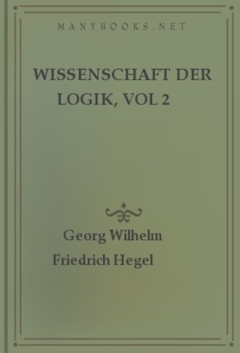 Wissenschaft der Logik, vol 2 PDF