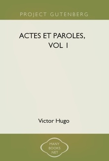 Actes et Paroles, vol 1 PDF