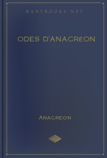 Odes d'Anacréon PDF