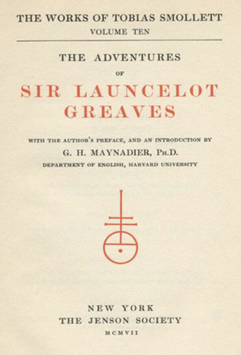 The Adventures of Sir Launcelot Greaves PDF