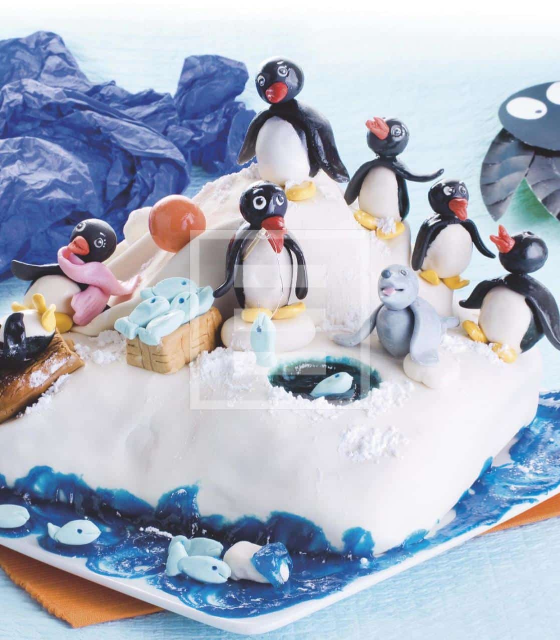 Torta 3d Pingu E I Suoi Amici Un Iceberg Pieno Di Pinguini Colorati Chef Di Cucina Magazine