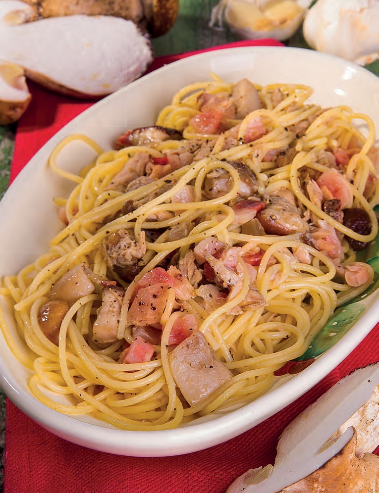 Spaghetti Con Guanciale Tonno E Funghi Chef Di Cucina Magazine