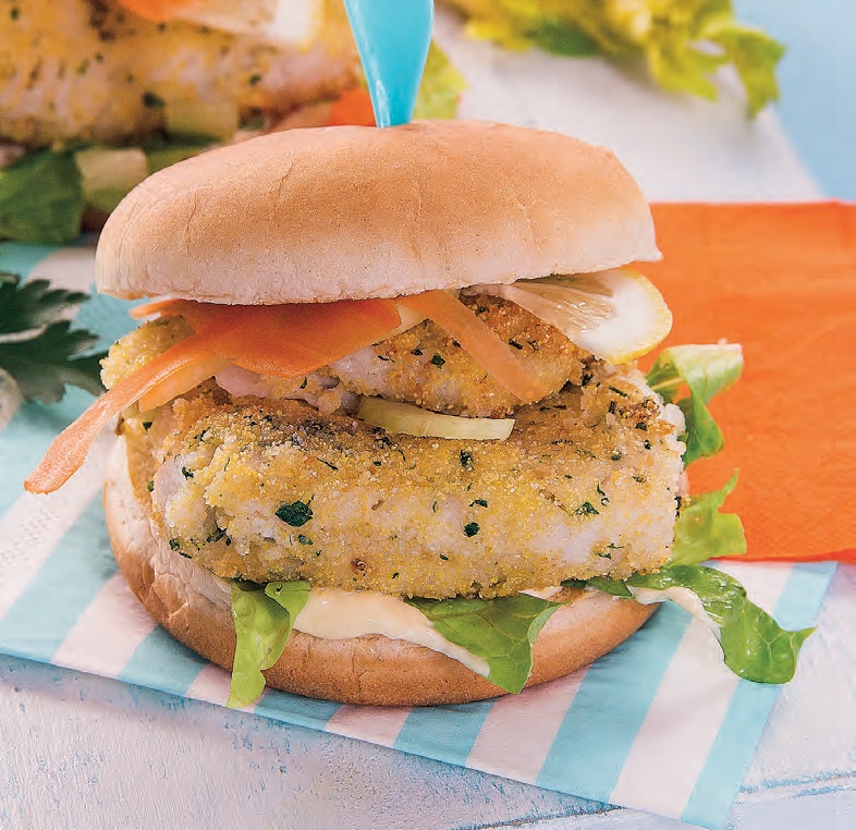 Panini Con Fish Burger Di Merluzzo Fatti In Casa Chef Di Cucina Magazine