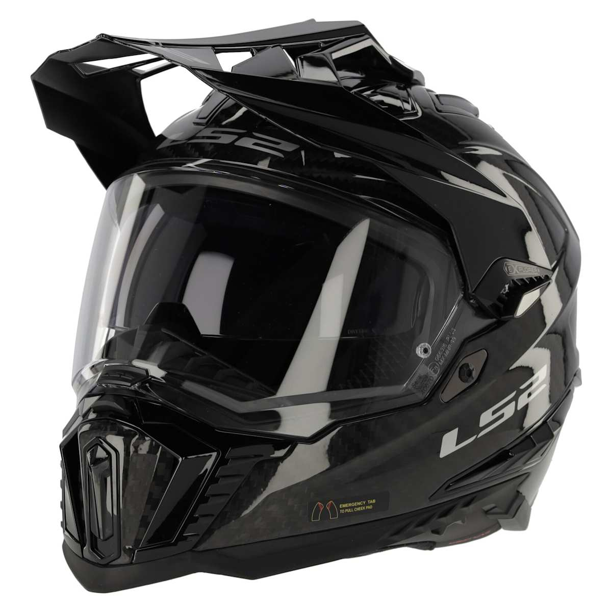 Forged In Carbon: New Ls2 Explorer Helmet 16 Ls2 Explorer Carbon - Black