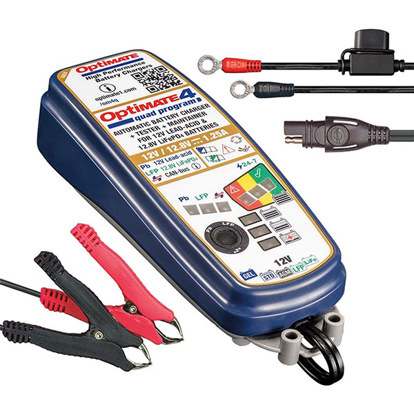 Tecmate Optimate 4 Quad Program 12V Battery Optimiser