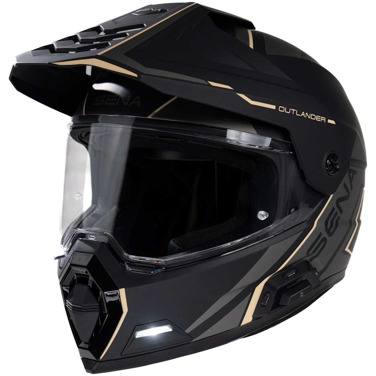 Sena Outlander Intercom Helmet - Matt Black