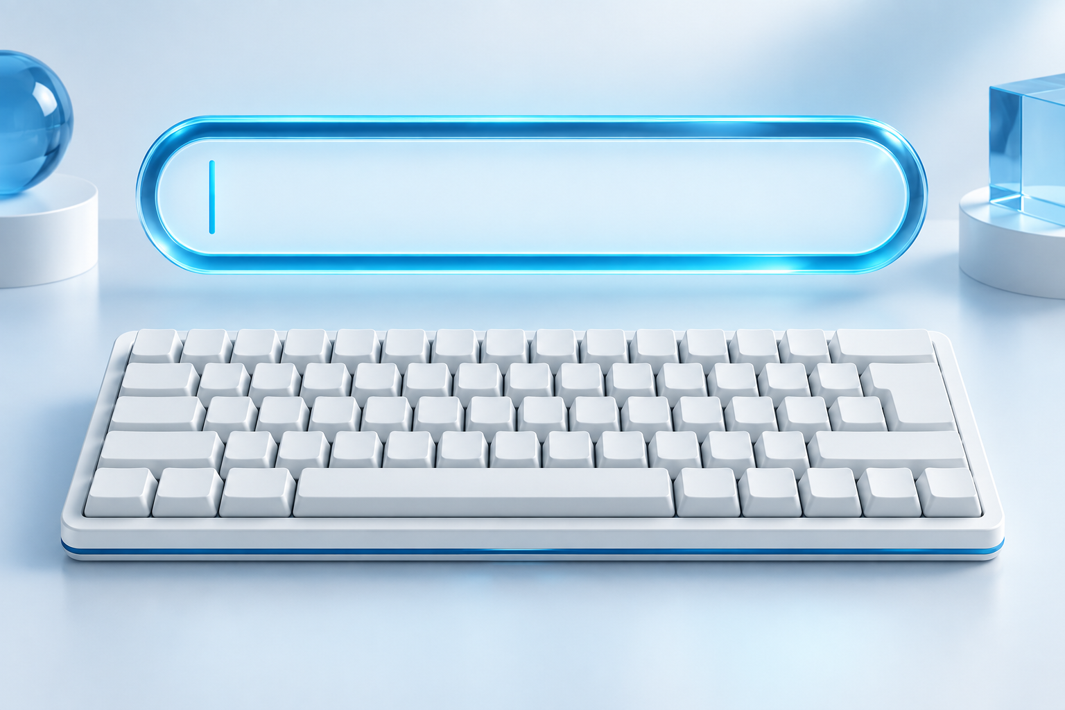 Клавиатура и пустая полоса ввода как условное изображение TextBox