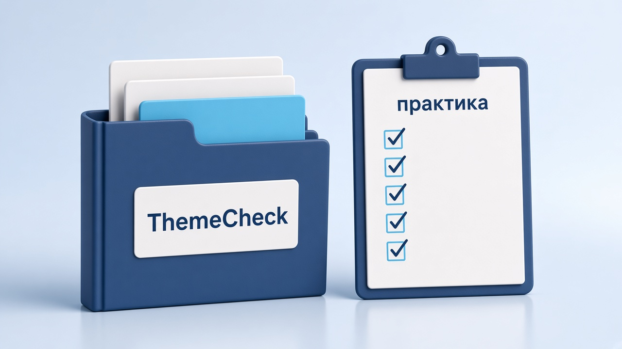 Папка ThemeCheck и задача практики