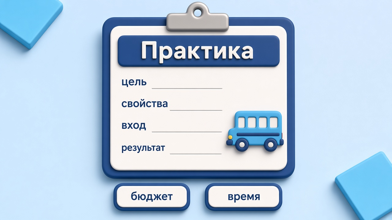 Карточка: цель, свойства, вход, результат