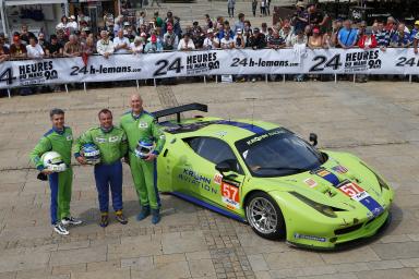 MOTORSPORT - WEC 2013 - WORLD ENDURANCE CHAMPIONSHIP 2013 -  24H DU MANS - CIRCUIT DES 24H DU MANS (FRA) - 16 TO 21/06/2013 - PHOTO : JEAN-MICHEL LE MEUR / DPPI - 
57 KROHN TRACY (USA) - JONSSON NICLAS (SWE) - MEDIANI MAURIZIO (ITA) / WEC LMGTE AM / FERRA