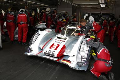 MOTORSPORT - WEC 2013 - WORLD ENDURANCE CHAMPIONSHIP 2013 -  24H DU MANS - CIRCUIT DES 24H DU MANS (FRA) - 16 TO 21/06/2013 - PHOTO : FRANCOIS FLAMAND / DPPI - 
03 DI GRASSI LUCAS (BRA) - GENE MARC (ESP) - JARVIS OLIVER (GBR) / WEC LMP1 / AUDI R18 E-TRON 