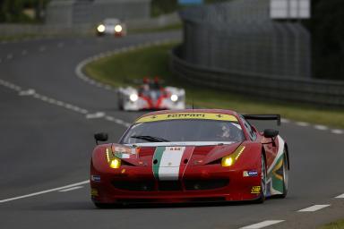 MOTORSPORT - WEC 2013 - WORLD ENDURANCE CHAMPIONSHIP 2013 -  24H DU MANS - CIRCUIT DES 24H DU MANS (FRA) - 16 TO 21/06/2013 - PHOTO : JEAN-MICHEL LE MEUR / DPPI - 
61 GERBER JACK (GBR) - GRIFFIN MATT (IRL) - CIOCI MARCO (ITA) / WEC LMGTE AM / FERRARI F458