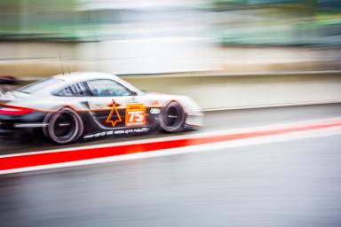 Free Practice One Francois Perrodo (FRA) / Emmanuel Collard (FRA) / Matthieu Vaxivire (FRA) driving the #75 LMGTE AM Prospeed Competition (BEL) Porsche 911 GT3 RSR  / 6 Hours of Spa-Francorchamps / Circuit Spa-Francorchamp / Belgium