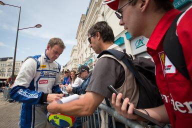 MATTHEW HOWSON, DRIVER OF THE CAR #47 LMP2 (WEC)KCMG DURING THE SCRUTINEERING - 24 HEURES DU MANS AT PLACE DE LA REPUBLIQUE - LE MANS - FRANCE