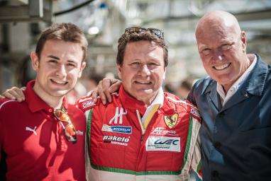 Davide Rigon (ITA) driver of car #71 LMGTE PRO (WEC) AF Corse (ITA) Ferrari F458 Italia during the Autograph Session - 24 Heures Du Mans at Circuit de la Sarthe - Le Mans - France 