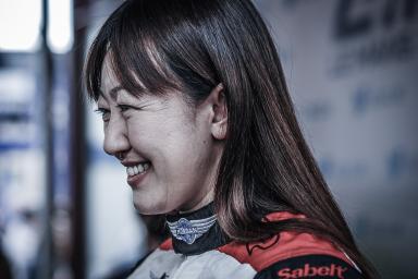 Keiko Ihara, driver of car #50 LMP2 (ELMS) Larbre Competition, during the scrutineering - 24 Heures Du Mans at Place de la  Republique - Le Mans - France 