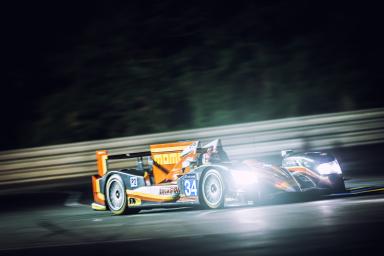 Michel Frey (CHE) / Franck Mailleux (FRA) / Jon Lancaster (GBR) driving the #34 LMP2 (ELMS) Race Performance (CHE) Oreca 03-Judd during qualifying 1 - 24 Heures du Mans at Circuit De La Sarthe - Le Mans