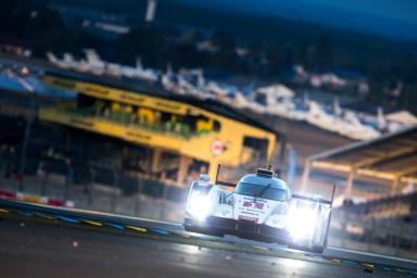 Lucas Di Grassi (BRA) / Marc Gene / Tom Kristensen (DNK) driving the #1 LMP1 (WEC) Audi Sport Team Joest (DEU) Audi R18 e-tron quattro/ 24 Heures du Mans / Circuit De La Sarthe / France