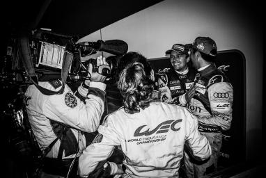 Marcel Fassler (CHE) / Andre Lotterer (DEU) / Benoit Treluyer (FRA) drivers of car #2 LMP1 Audi Sport Team Joest (DEU) Audi R18 e-tron quattro win the race - 6 Hours of COTA at Circuit of the Americas - Austin - Texas - USA 