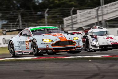 Paul Dalla Lana (CAN) / Pedro Lamy (PRT) / Christoffer Nygaard (DNK) / drivers of car #98 LMGTE AM Aston Martin Racing (GBR) Aston Martin Vantage V8 Free Practice 2 at Fuji Speedway - Shizuoka Prefecture - Japan