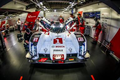 Lucas Di Grassi (BRA) / Loic Duval (FRA) / Tom Kristensen (DNK) / drivers of car #1 LMP1 Audi Sport Team Joest (DEU) Audi R18 e-tron quattro - 6 Hours of Fuji at Fuji Speedway - Shizuoka Prefecture - Japan