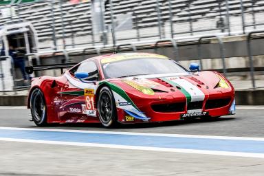 Stephen Wyatt (AUS) / Michele Rugolo (ITA) / Andrea Bertolini (ITA) / drivers of car #81 LMGTE AM AF Corse (ITA) Ferrari F458 Italia - 6 Hours of Fuji at Fuji Speedway - Shizuoka Prefecture - Japan