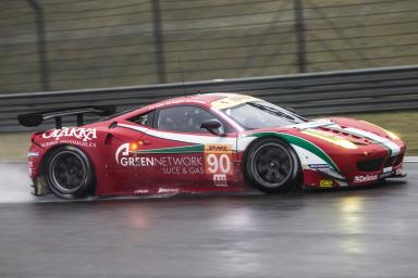 Gianluca Roda (ITA) / Paolo Ruberti (ITA) / Matteo Cressoni (ITA) / drivers of car #90 LMGTE AM 8 Star Motorsports (USA) Ferrari F458 Italia Free Practice 2 - 6 Hours of Shanghai at Shanghai International Circuit - Shanghai - China 