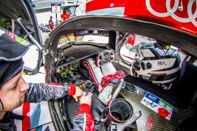 Marcel Fassler (CHE) / Andre Lotterer (DEU) / Benoit Treluyer (FRA) / Car #2 LMP1 Audi Sport Team Joest (DEU) Audi R18 e-tron quattro - 6 Hours of Shanghai at Shanghai International Circuit - Shanghai - China 