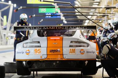 Kristian Poulsen (DNK) / David Heinemeier Hansson (DNK) / Nicki Thiim (DNK) / Car #95 LMGTE AM Aston Martin Racing (GBR) Aston Martin Vantage V8 - 6 Hours of Bahrain at Bahrain International Circuit (BIC) - Sakhir - Kingdom of Bahrain 