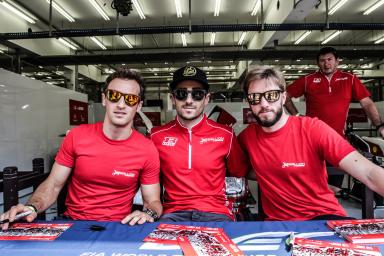 Nicolas Prost (FRA) / Nick Heidfeld (DEU) / Mathias Beche (CHE) / Car #12 LMP1 Rebellion Racing (CHE) Rebellion Toyota R-One - 6 Hours of Bahrain at Bahrain International Circuit (BIC) - Sakhir - Kingdom of Bahrain 