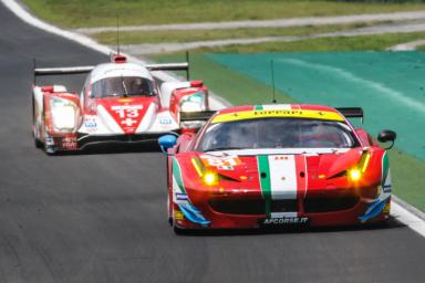 Stephen Wyatt (AUS) / Michele Rugolo (ITA) / Andrea Bertolini (ITA) / Car #81 LMGTE AM AF Corse (ITA) Ferrari F458 Italia - 6 Hours of Sao Paulo at Interlagos Circuit - Sao Paulo - Brazil