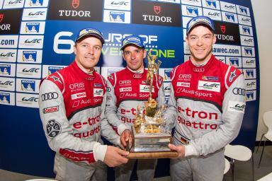 Car #7 / AUDI SPORT TEAM JOEST (DEU) / Audi R18 e-tron quattro Hybrid / Marcel Fassler (CHE) / Andre Lotterer (DEU) / Benoit Treluyer (FRA) - FIA WEC 6 Hours of Silverstone at Northamptonshire - Towcester - United Kingdom