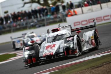 Car #7 / AUDI SPORT TEAM JOEST (DEU) / Audi R18 e-tron quattro Hybrid / Marcel Fassler (CHE) / Andre Lotterer (DEU) / Benoit Treluyer (FRA) - FIA WEC 6 hours of Silverstone at Northamptonshire - Towcester - United Kingdom 