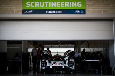 Car #18 / PORSCHE TEAM (DEU) / Porsche 919 Hybrid Hybrid / Romain Dumas (FRA) / Neel Jani (CHE) / Marc Lieb (DEU), Scrutineering - FIA WEC 6 hours of COTA at Circuit Of The Americas - Austin - United States 